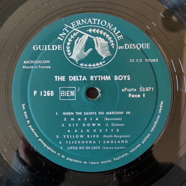 The Delta Rhythm Boys - The Delta Rythm Boys | Guilde Internationale Du Disque (P-1260) - 3 The Delta Rhythm Boys - The Delta Rythm Boys | Guilde Internationale Du Disque (P-1260) - 3