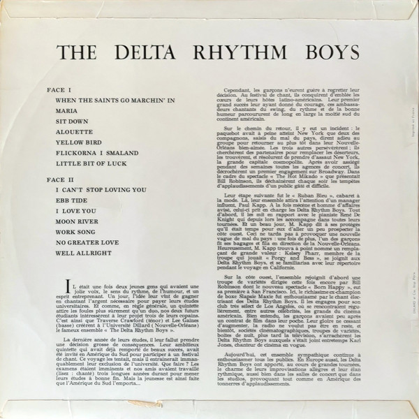 The Delta Rhythm Boys - The Delta Rythm Boys | Guilde Internationale Du Disque (P-1260) - 2 The Delta Rhythm Boys - The Delta Rythm Boys | Guilde Internationale Du Disque (P-1260) - 2