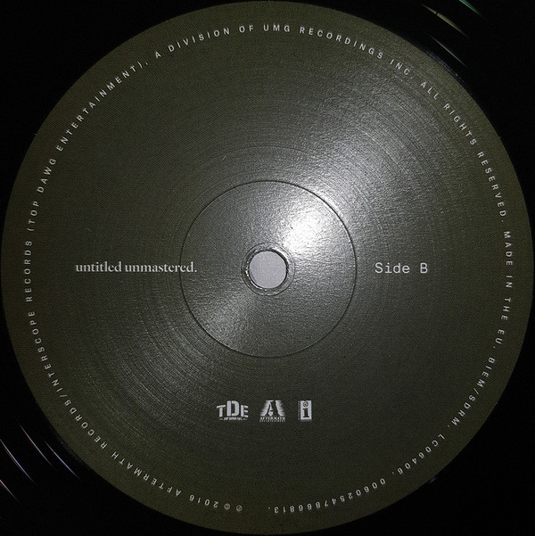 Kendrick Lamar - Untitled Unmastered. | Top Dawg Entertainment (00602547866813) - 2