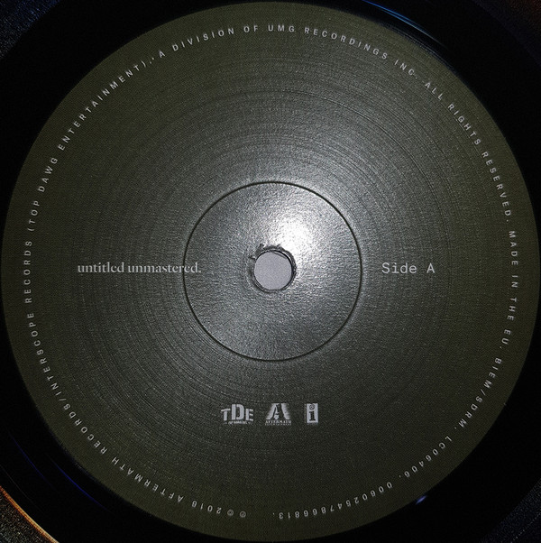 Kendrick Lamar - Untitled Unmastered. | Top Dawg Entertainment (00602547866813)
