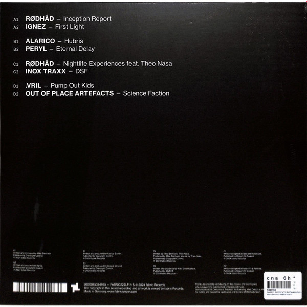 Rødhåd - Fabric Presents Rødhåd | Fabric (FABRIC222LP) - 2