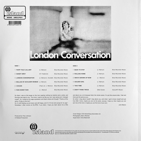 John Martyn - London Conversation | Universal Music Recordings (UMCLP051)