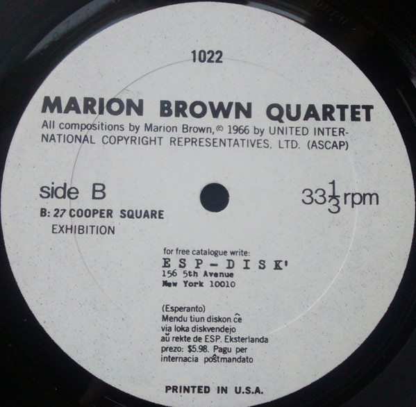 Marion Brown Quartet - Marion Brown Quartet | ESP-Disk' (ESP 1022) - 4
