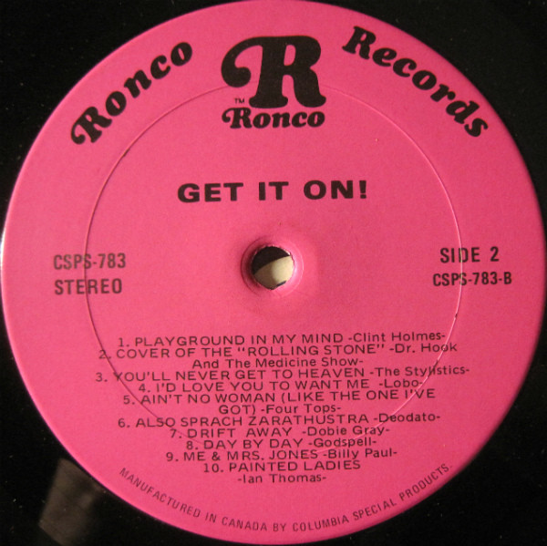 Various - Get It On! | Ronco (P 12101) - 4