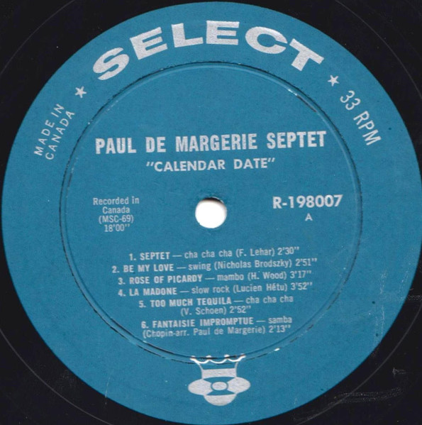Paul De Margerie - Vol.1, Calendar Date | Select (R-198.007) - 3 Paul De Margerie - Vol.1, Calendar Date | Select (R-198.007) - 3