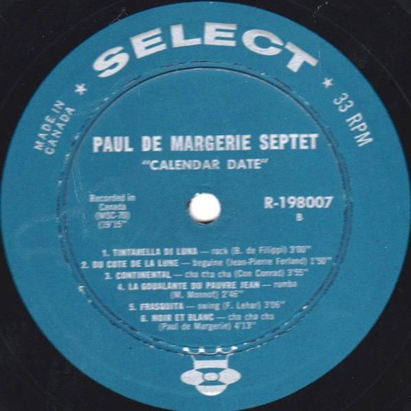 Paul De Margerie - Vol.1, Calendar Date | Select (R-198.007) - 4 Paul De Margerie - Vol.1, Calendar Date | Select (R-198.007) - 4
