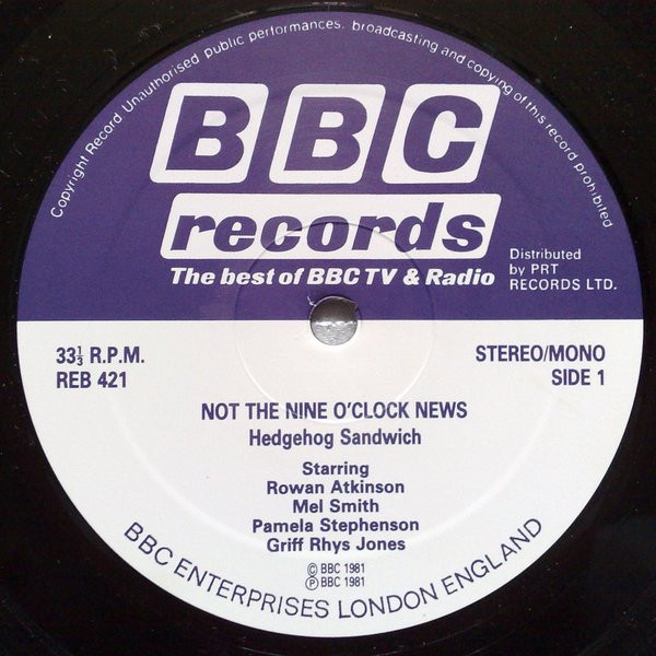 Not The Nine O'Clock News - Hedgehog Sandwich | BBC Records (REB 421) - 3 Not The Nine O'Clock News - Hedgehog Sandwich | BBC Records (REB 421) - 3