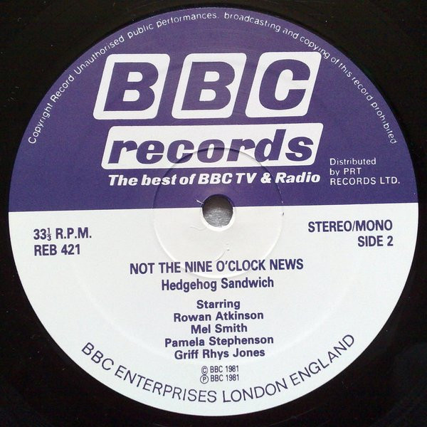 Not The Nine O'Clock News - Hedgehog Sandwich | BBC Records (REB 421) - 4 Not The Nine O'Clock News - Hedgehog Sandwich | BBC Records (REB 421) - 4