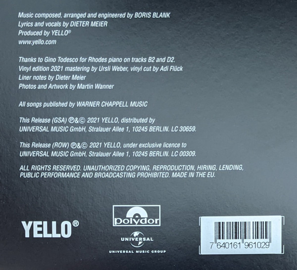 Yello - Motion Picture 2LP | Polydor (none) - 3