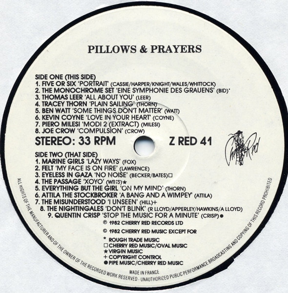 Various - Pillows & Prayers | Cherry Red (Z RED 41) - 3 Various - Pillows & Prayers | Cherry Red (Z RED 41) - 3