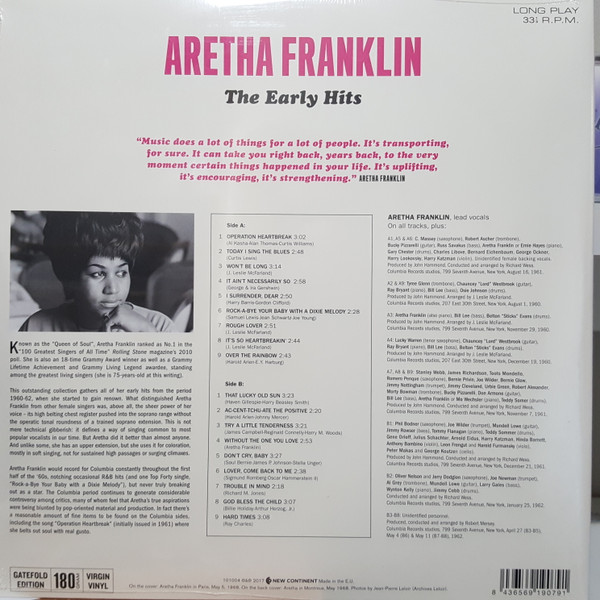 Aretha Franklin - The Early Hits | New Continent (101004) - 2