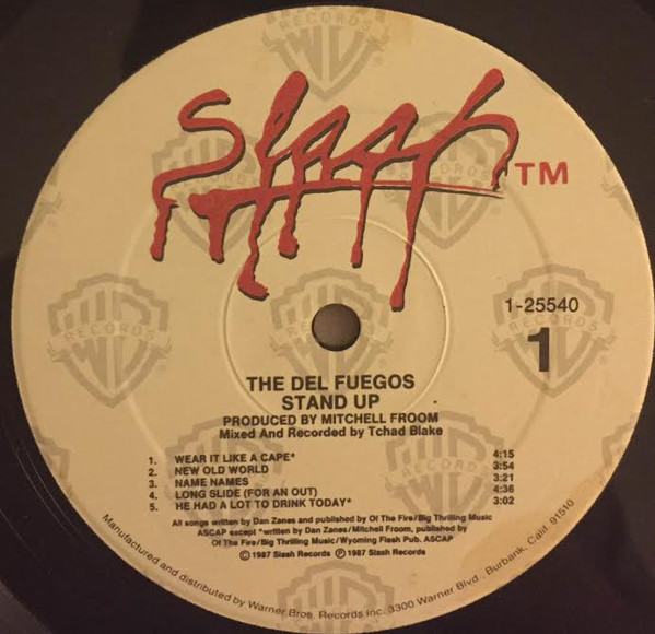 The Del Fuegos - Stand Up | Slash (9 25540-1) - 3 The Del Fuegos - Stand Up | Slash (9 25540-1) - 3