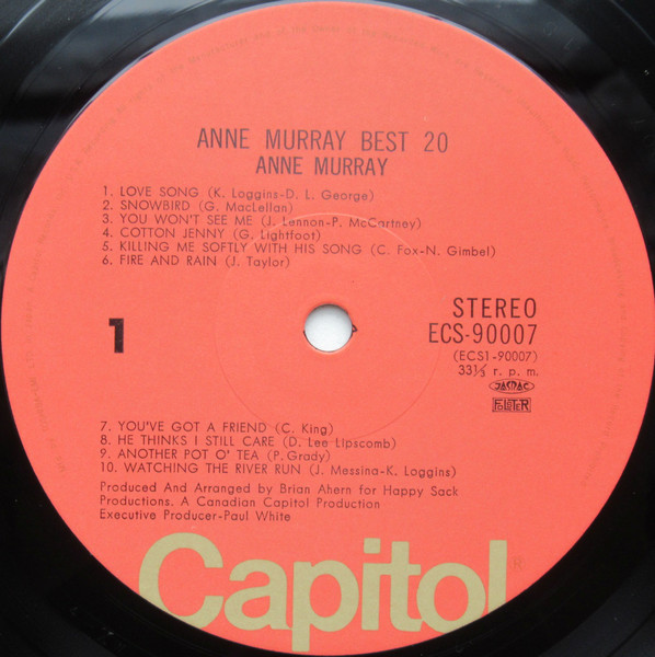 Anne Murray - Best 20 | Capitol Records (ECS-90007) - 3 Anne Murray - Best 20 | Capitol Records (ECS-90007) - 3