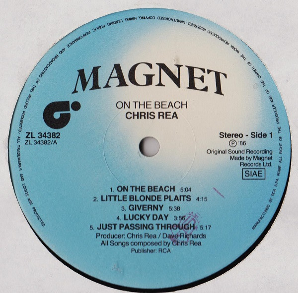 Chris Rea - On The Beach | Magnet (ZL 34382) - 3 Chris Rea - On The Beach | Magnet (ZL 34382) - 3