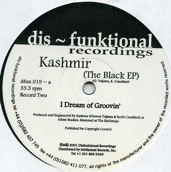 Kashmir - The Black EP | Dis-Funktional Recordings (dfun 019) - 4 Kashmir - The Black EP | Dis-Funktional Recordings (dfun 019) - 4