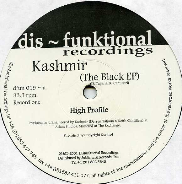 Kashmir - The Black EP | Dis-Funktional Recordings (dfun 019) - 2 Kashmir - The Black EP | Dis-Funktional Recordings (dfun 019) - 2