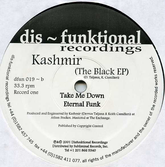 Kashmir - The Black EP | Dis-Funktional Recordings (dfun 019) - 3 Kashmir - The Black EP | Dis-Funktional Recordings (dfun 019) - 3