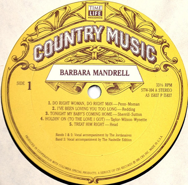 Barbara Mandrell - Country Music | Time Life Records (STW-104) - 3 Barbara Mandrell - Country Music | Time Life Records (STW-104) - 3