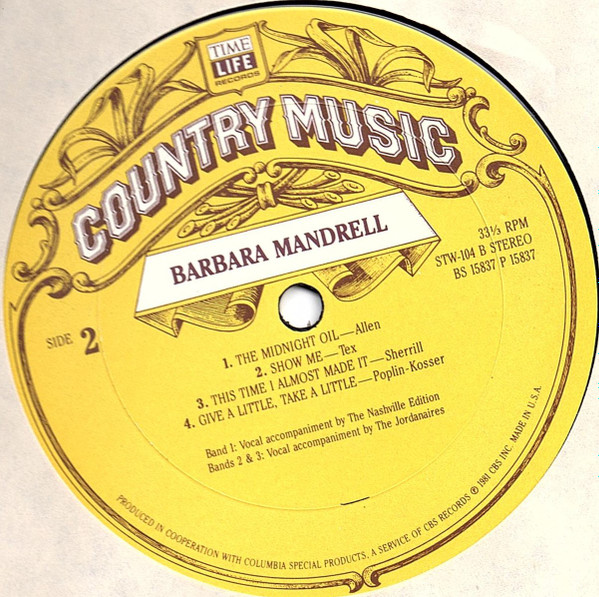Barbara Mandrell - Country Music | Time Life Records (STW-104) - 4 Barbara Mandrell - Country Music | Time Life Records (STW-104) - 4