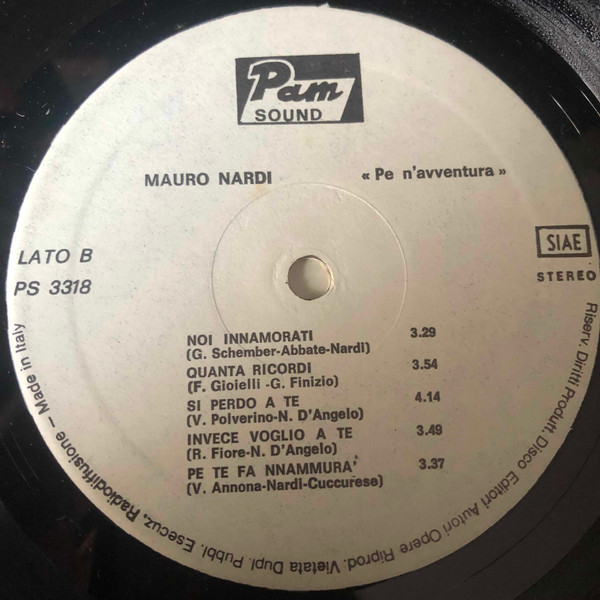 Mauro Nardi - Pe N' Avventura | Pam Sound (PS 3318) - 3