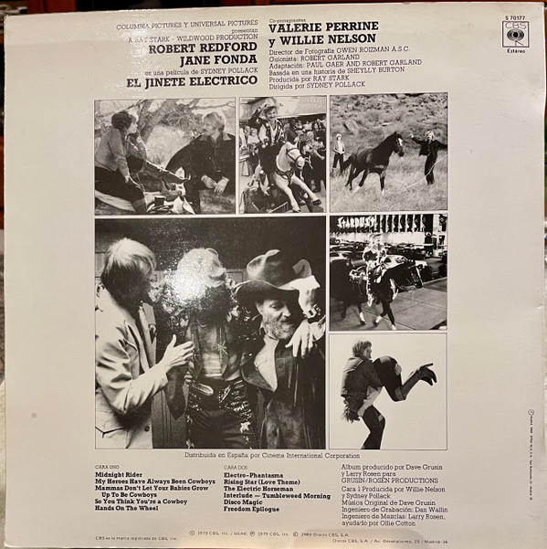 Willie Nelson / Dave Grusin - The Electric Horseman (Original Soundtrack) | CBS (S 70177) - 2