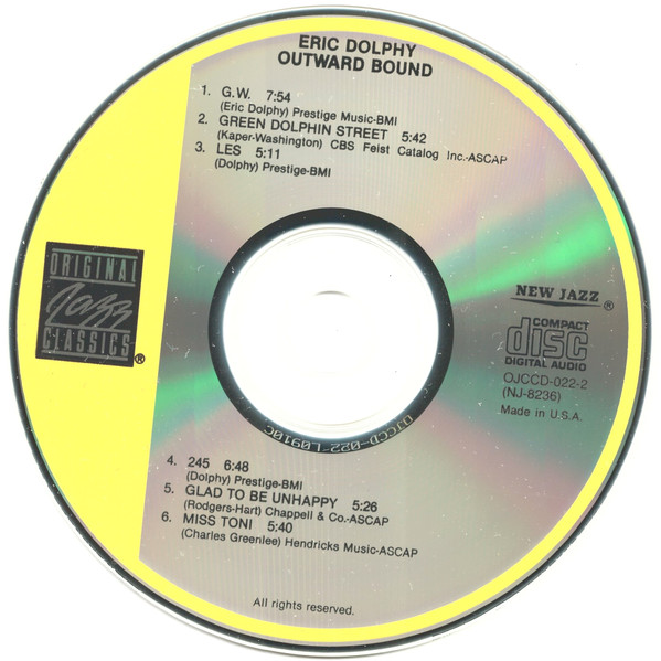 Eric Dolphy Quintet - Outward Bound | Original Jazz Classics (OJCCD-022-2) - 4
