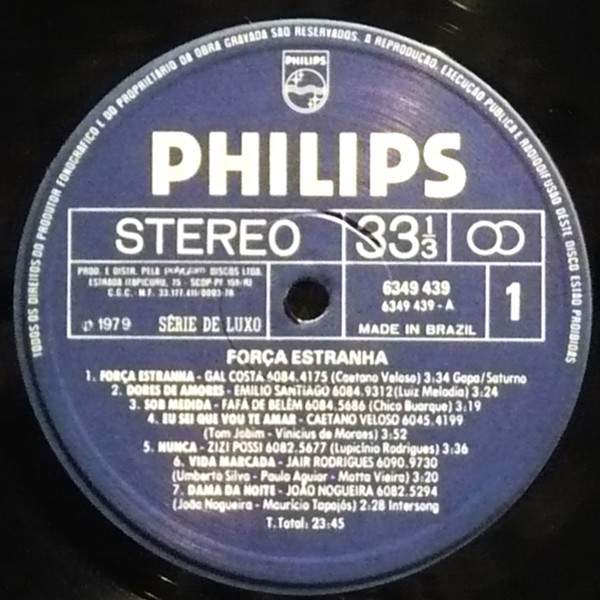 Various - Força Estranha | Philips (6349 439) - 3 Various - Força Estranha | Philips (6349 439) - 3