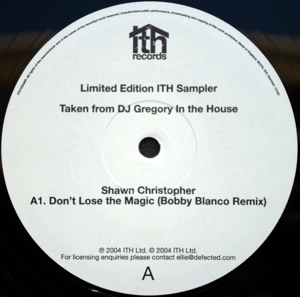Shawn Christopher / The Shadeaux Men - Don't Lose The Magic / Spanish Storme | ITH Records (ITH10SAMP) - main Shawn Christopher / The Shadeaux Men - Don't Lose The Magic / Spanish Storme | ITH Records (ITH10SAMP) - main
