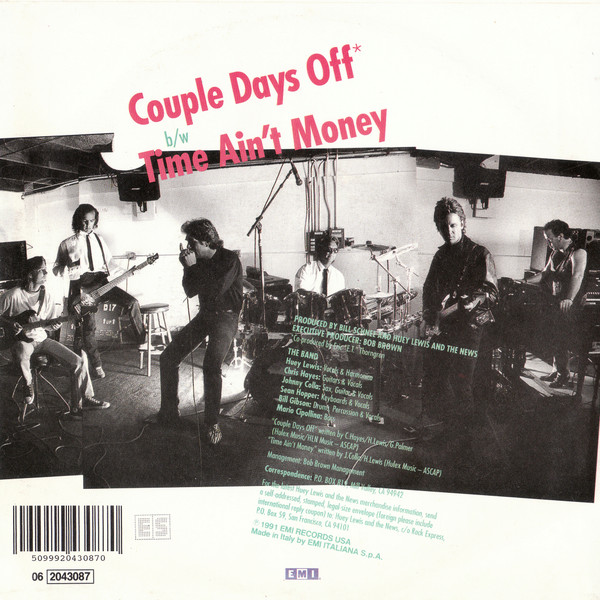 Huey Lewis & The News - Couple Days Off | EMI USA (06 2043087) - 2