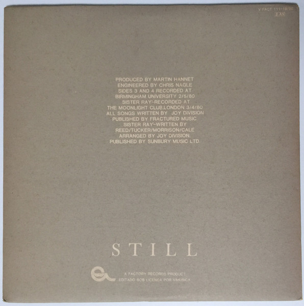 Joy Division - Still | Factory (VFACT 111-19/20) - 2 Joy Division - Still | Factory (VFACT 111-19/20) - 2