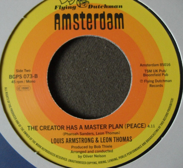 Leon Thomas / Louis Armstrong & Leon Thomas - The Creator Has A Master Plan (Peace) | BGP Records (BGPS 073) - 2 Leon Thomas / Louis Armstrong & Leon Thomas - The Creator Has A Master Plan (Peace) | BGP Records (BGPS 073) - 2