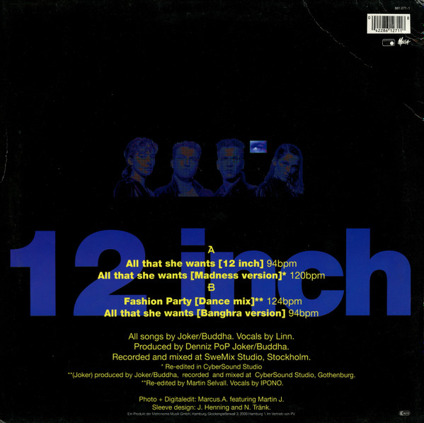Ace Of Base - All That She Wants | Metronome (861 271-1) - 2 Ace Of Base - All That She Wants | Metronome (861 271-1) - 2