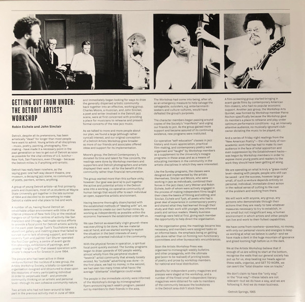 John Sinclair - Detroit Artists Workshop (Community, Jazz And Art In The Motor City 1965-1981) | Strut (STRUT158LP) - 2 John Sinclair - Detroit Artists Workshop (Community, Jazz And Art In The Motor City 1965-1981) | Strut (STRUT158LP) - 2