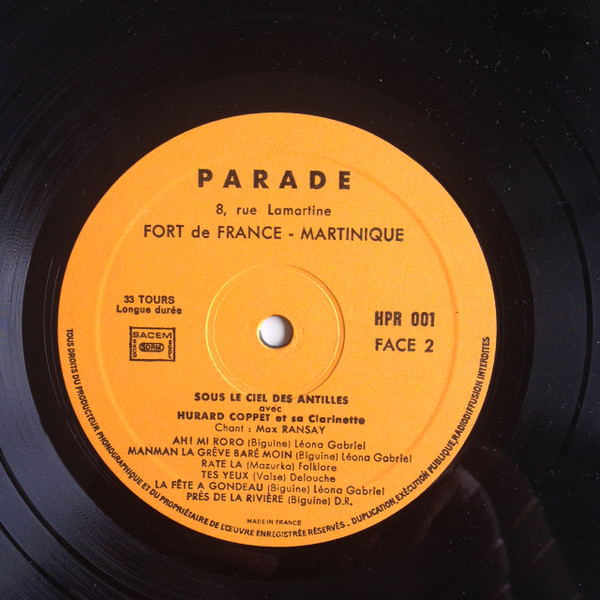 Hurard Coppet Chant Max Ransay - Sous Le Ciel Des Antilles | Hit Parade (HPR 001) - 4 Hurard Coppet Chant Max Ransay - Sous Le Ciel Des Antilles | Hit Parade (HPR 001) - 4