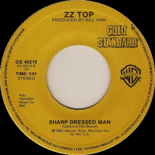 ZZ Top - Legs / Sharp Dressed Man | Warner Bros. Records (GS 45215) - 2