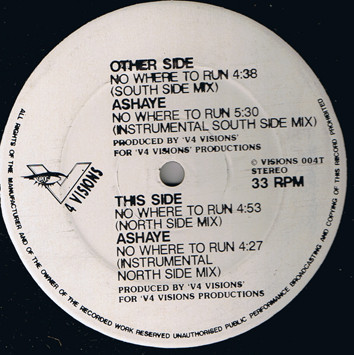 Ashaye - No Where To Run | V4 Visions (VISIONS 004T) Ashaye - No Where To Run | V4 Visions (VISIONS 004T)