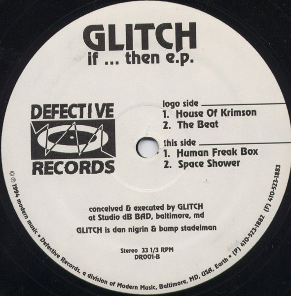 Glitch - If... Then E.P. | Defective Records (DR001)