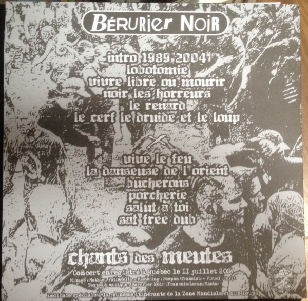 Bérurier Noir - Chants Des Meutes | Folklore De La Zone Mondiale (FZM LP 001) - 2 Bérurier Noir - Chants Des Meutes | Folklore De La Zone Mondiale (FZM LP 001) - 2