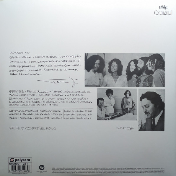 Tom Zé - Se O Caso É Chorar | Polysom (33329-1) - 2 Tom Zé - Se O Caso É Chorar | Polysom (33329-1) - 2