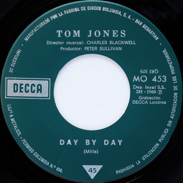 Tom Jones - Help Yourself / Day By Day | Decca (MO 453) - 4