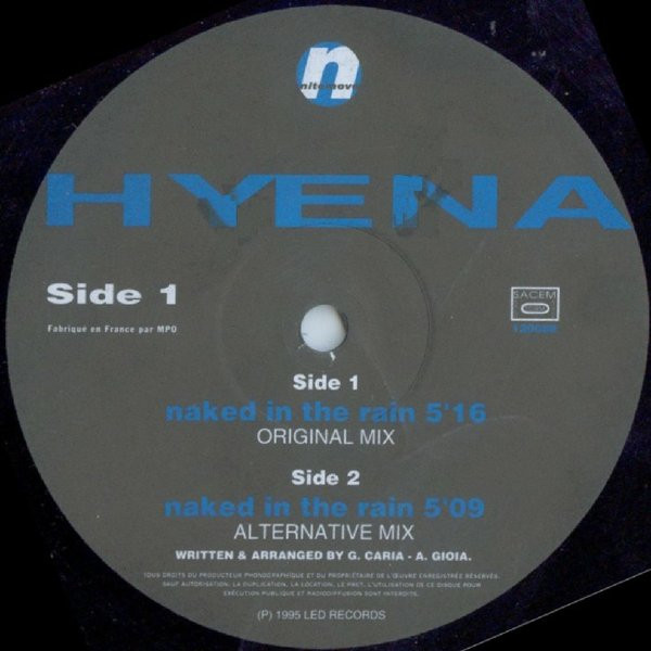 Hyena - Naked In The Rain | Nitemove (120088 WM 111) - 3