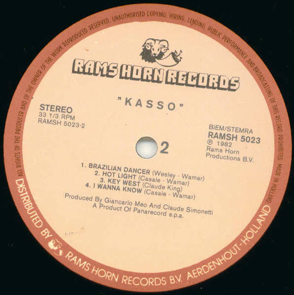Kasso - Kasso | Rams Horn Records (RAMSH 5023) - 3 Kasso - Kasso | Rams Horn Records (RAMSH 5023) - 3