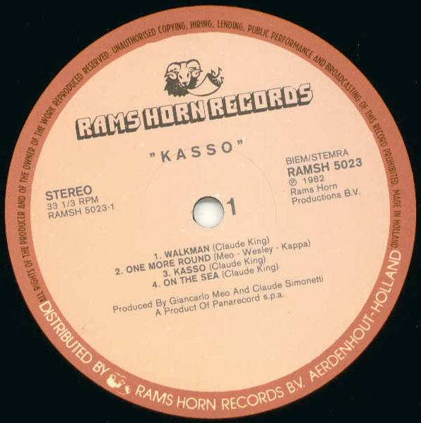 Kasso - Kasso | Rams Horn Records (RAMSH 5023) - 2 Kasso - Kasso | Rams Horn Records (RAMSH 5023) - 2