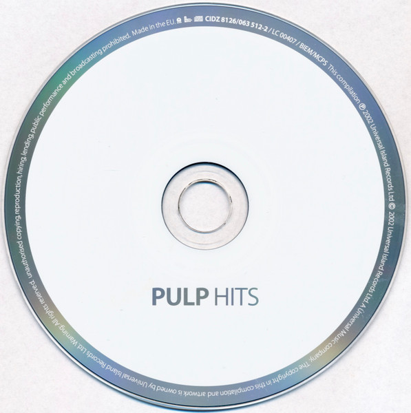 Pulp - Hits | Island Records (CIDZ 8126) - 3 Pulp - Hits | Island Records (CIDZ 8126) - 3
