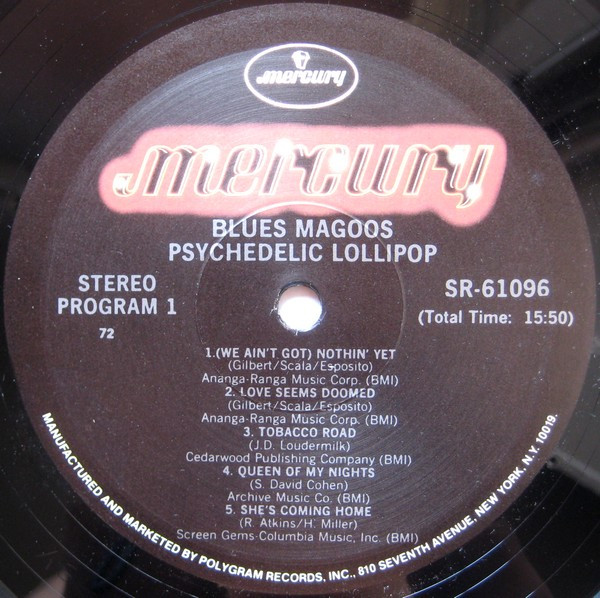 Blues Magoos - Psychedelic Lollipop | Mercury (SR-61096) - 3