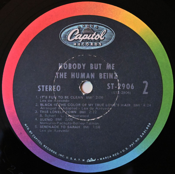 The Human Beinz - Nobody But Me | Capitol Records (ST 2906) - 4 The Human Beinz - Nobody But Me | Capitol Records (ST 2906) - 4