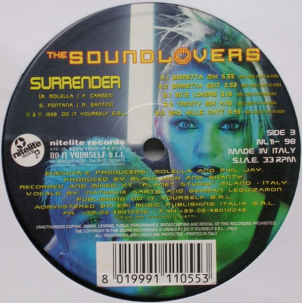 The Soundlovers - Surrender | Nitelite Records (NL 11-98) - 3 The Soundlovers - Surrender | Nitelite Records (NL 11-98) - 3