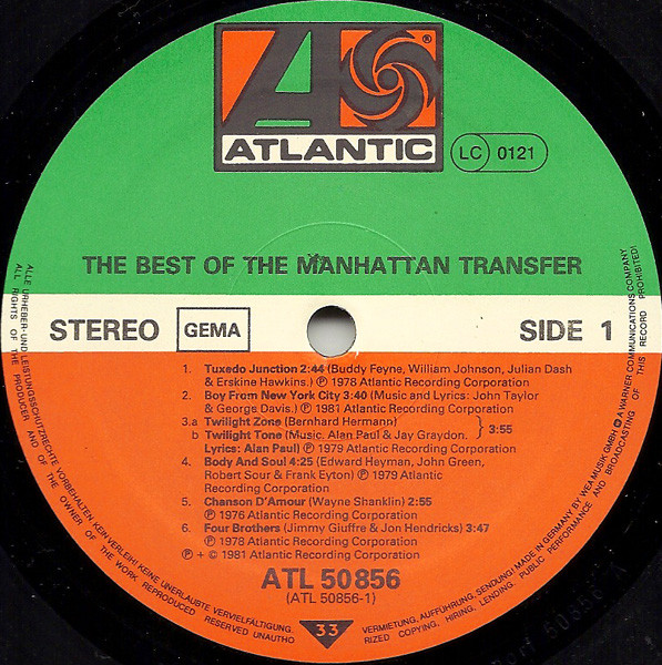 The Manhattan Transfer - The Best Of The Manhattan Transfer | Atlantic (ATL 50856) - 3