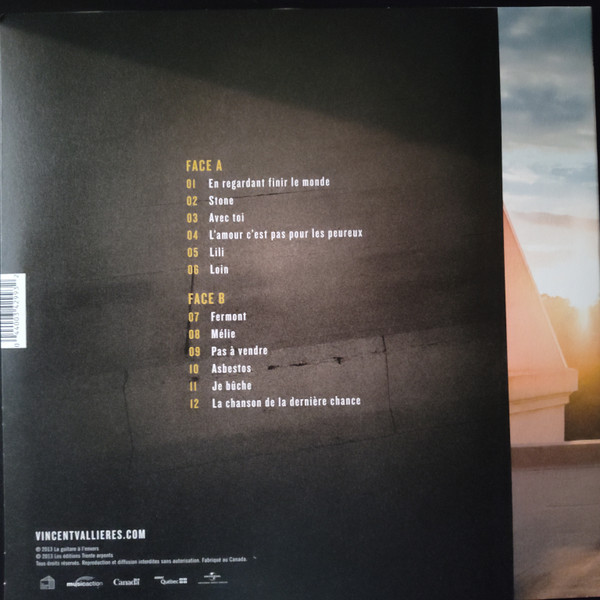 Vincent Vallières - Fabriquer L'Aube | La maison fauve (FAUVE017LP) - 2