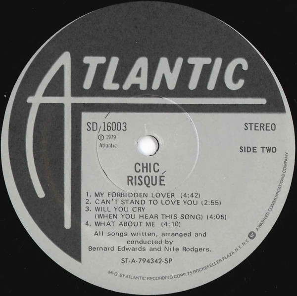 Chic - Risqué | Atlantic (SD 16003) - 4 Chic - Risqué | Atlantic (SD 16003) - 4